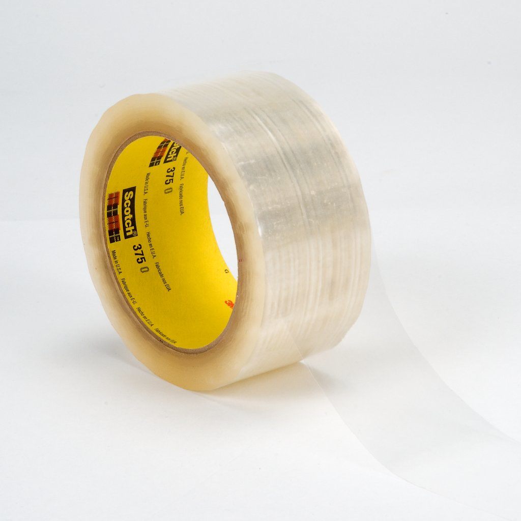 Scotch® Box Sealing Tape 375 is a superior performance packing tape that securely closes a wide variety of heavy weight box materials, including recycled fiberboard. The polypropylene film backing is easy to unwind and resists abrasion, moisture and scuffing. The backing easily conforms around edges and on rough surfaces for a tight seal.