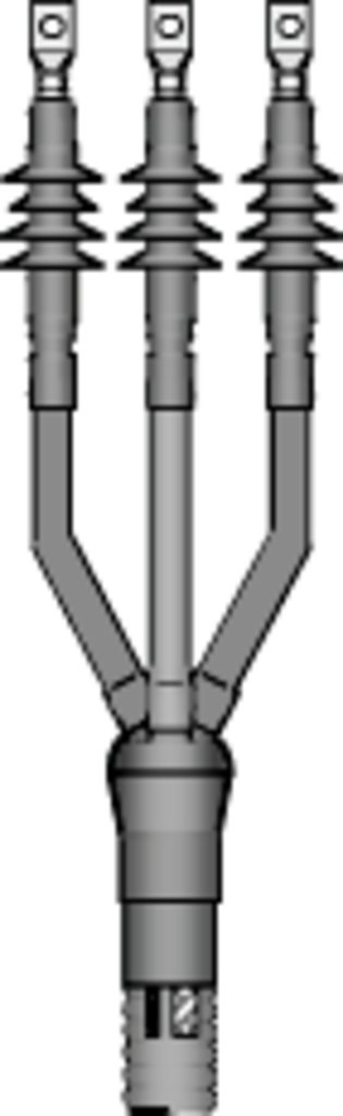 3M™ Cold Shrink QT III 7600 S 3G Series Termination Kit includes a skirted, 3 phase termination. It ensures a pliable, tight seal for tape shield, wire shield and UniShield® power cables. The conjunction of high dielectric constant material and sealing compounds allows the termination to withstand voltages of 5 to 35kV.