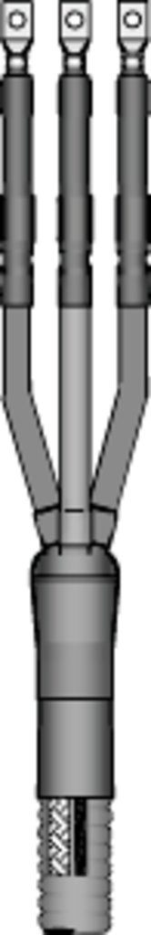 3M™ Cold Shrink QT III 7600 T 3G Series Termination Kit includes a non skirted, 3 phase termination. It ensures a pliable, tight seal for tape shield, wire shield and UniShield® power cables. The silicone rubber sealing compounds allow the termination to withstand voltages of 5 to 35kV.