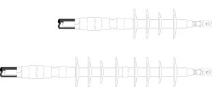 3M™ Cold Shrink QT III 7620 S, 7680 S & 7690 S Series Termination Kit includes three 1 piece, 3 phase, skirted terminations. It ensures a pliable, tight seal for tape shield, wire shield and UniShield® power cables. The conjunction of high dielectric constant material and silicone rubber insulation allows the termination to withstand voltages of 5 to 35kV.