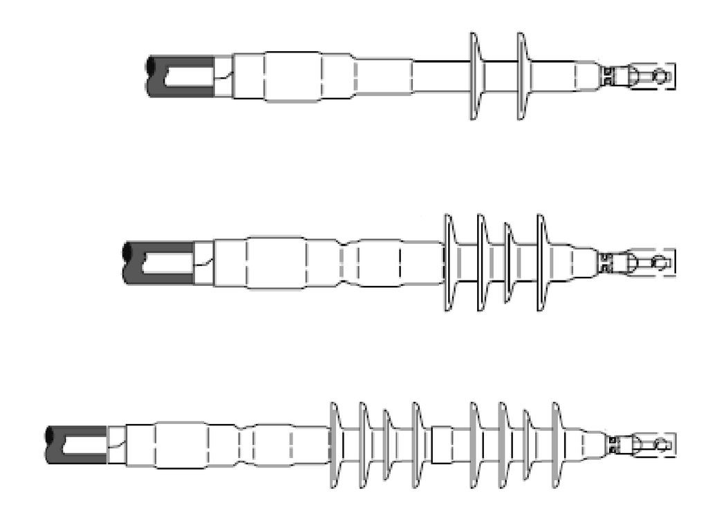 3M™ Cold Shrink QT III 7620 S, 7680 S & 7690 S Series Termination Kit includes three 1 piece, 3 phase, skirted terminations. It ensures a pliable, tight seal for tape shield, wire shield and UniShield® power cables. The conjunction of high dielectric constant material and silicone rubber insulation allows the termination to withstand voltages of 5 to 35kV.