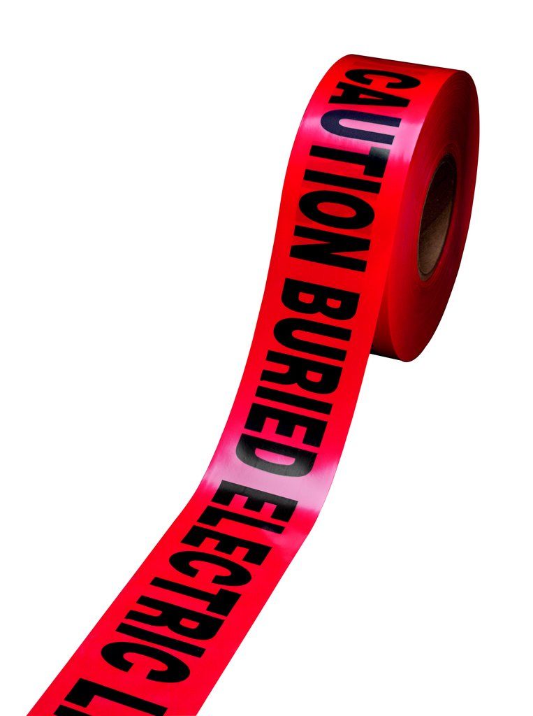 Scotch® Buried Barricade Tape 302 is a 4 mil thick, polyethylene film backing, buried barricade tape that is printed with a warning message. When buried 4 to 6 inches below the surface, it provides an early warning when digging before reaching a depth that could cause damage or injury to a line or worker.