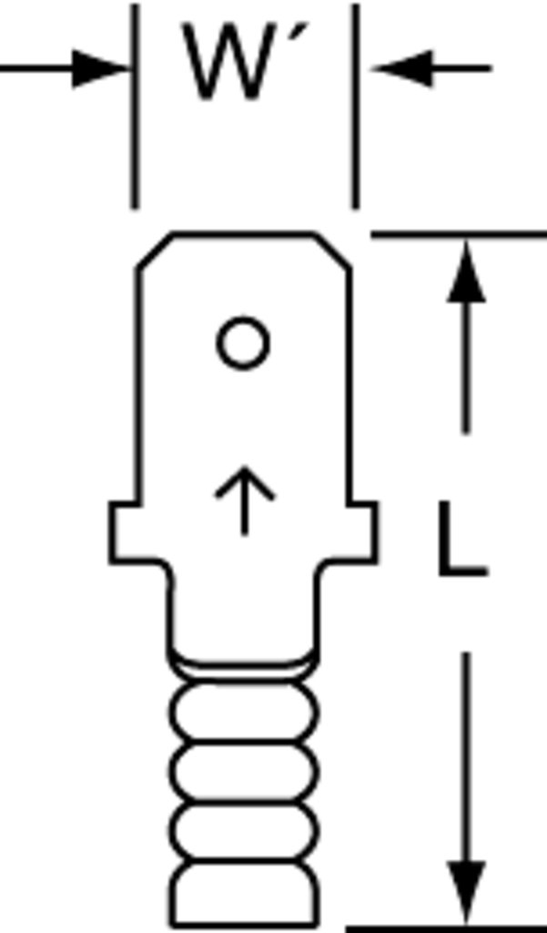 3M™ Scotchlok™ Standard Male Disconnect Terminal offers superior holding force while allowing for quick and easy disconnect. The terminal has a non-insulated, butted-seam barrel and withstands a maximum temperature of 347 degrees F (175 degrees C). Its electrolytic copper construction offers good conductivity and a tin-plated finish resists corrosion.