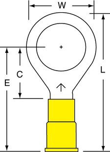 3M™ Scotchlok™ Small Ring Tongue Terminal ensures an ideal fit while offering reliable and safe performance. It withstands temperatures of -40 to 221 degrees F (-40 to 105 degrees C). Electrolytic copper construction offers good conductivity and a tin-plated finish resists corrosion.
