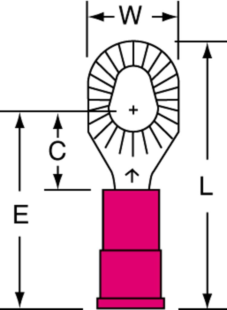 3M™ Scotchlok™ Color-Coded Multi-Stud Ring Tongue Terminal ensures an ideal fit while offering reliable and safe performance. The terminal has a vinyl-insulated, brazed-seam barrel and withstands temperatures of -40 to 221 degrees F (-40 to 105 degrees C). Electrolytic copper construction offers good conductivity and a tin-plated finish resists corrosion.