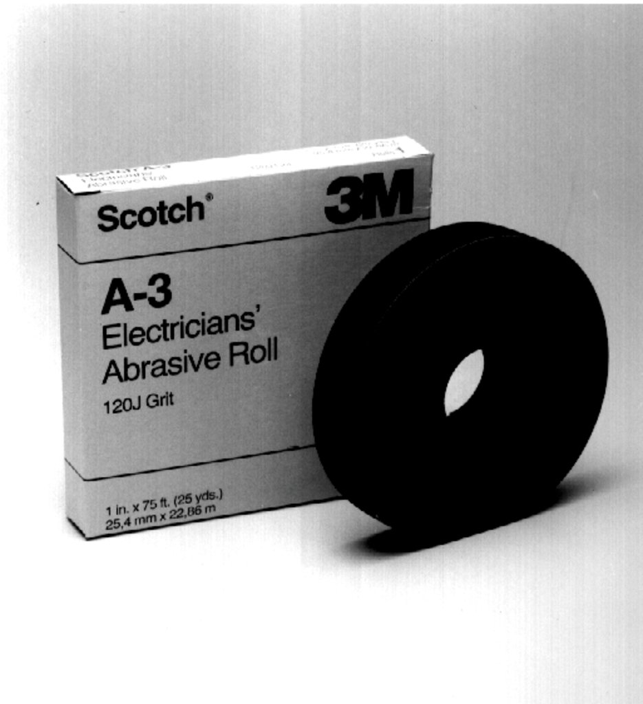 We designed Scotch® Electrician’s Abrasive Roll A-3 specifically for applications where electricity may be present. This non-conductive light-weight cloth sandpaper strip is useful for hand sanding to clean surfaces of rust, adhesives, or other contaminants prior to installation or maintenance of electrical parts.