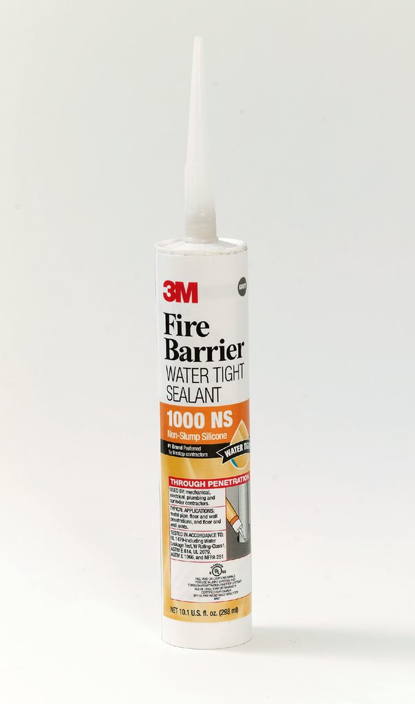 Our 3M™ Fire Barrier Water Tight Sealant 1000 NS is a ready-to-use, single component, neutral cure, silicone sealant that cures upon exposure to atmospheric humidity to form a flexible firestop seal. Our water tight sealants help control the spread of fire, smoke and noxious gases before, during and after exposure to fire.