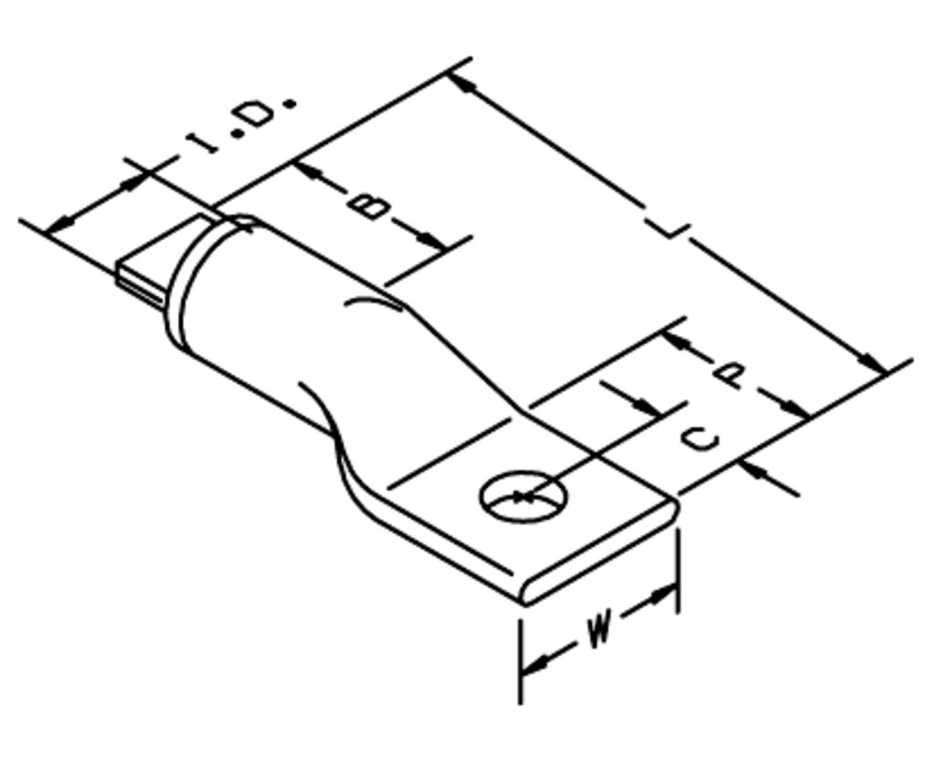 3M™ Scotchlok™ 31000 1 Hole Compression Lug is for use with copper conductors only. The long barrel ensures a secure fit. Seamless copper construction offers high conductivity and an electro tin plated finish resists corrosion. It is rated for 35 kV voltage applications.