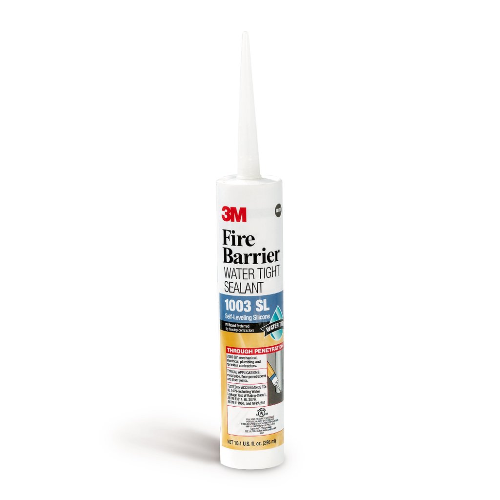 Our 3M™ Fire Barrier Water Tight Sealant 1003 SL is a self-leveling silicone sealant firestop that creates a flexible seal and resists moisture across floors and other horizontal surfaces. This ready-to-use, single component neutral cure firestop is...