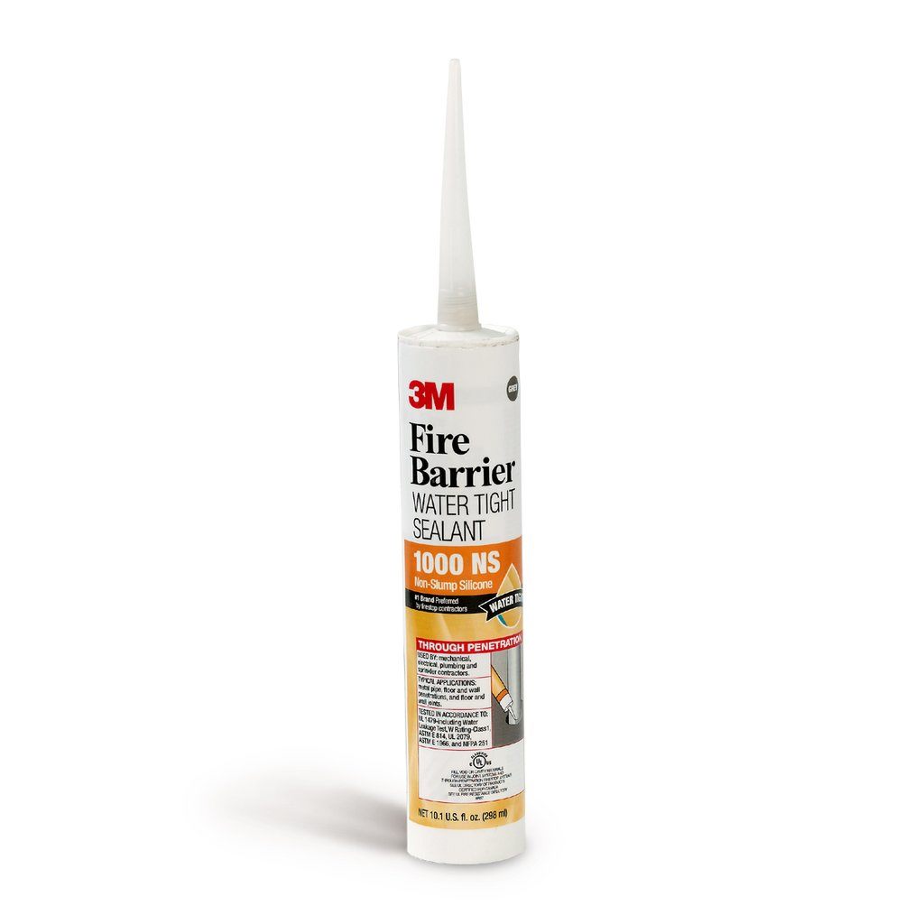 Our 3M™ Fire Barrier Water Tight Sealant 1000 NS is a ready-to-use, single component, neutral cure, silicone sealant that cures upon exposure to atmospheric humidity to form a flexible firestop seal. Our water tight sealants help control the spread of fire, smoke and noxious gases before, during and after exposure to fire.