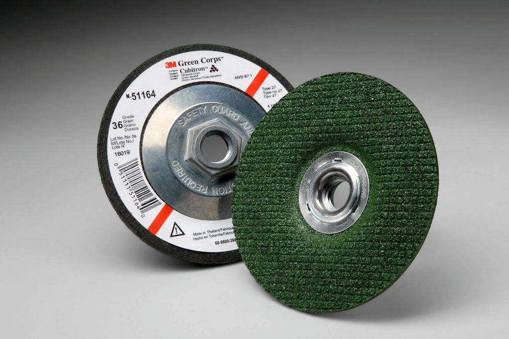 Our 3M™ Green Corps™ Flexible Grinding Wheel offers enhanced flexibility and a contoured fit, helping operators achieve a smoother finish on a variety of metals.