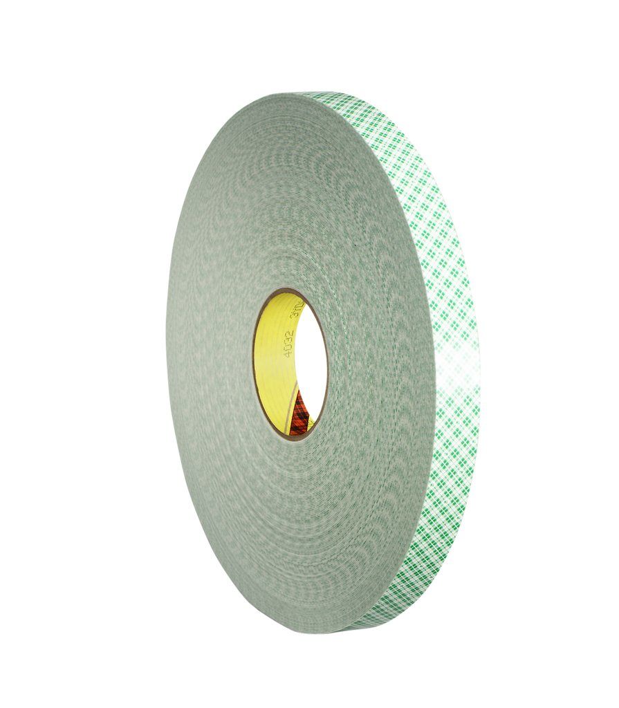 3M™ Double Coated Urethane Foam Tape 4032 is an off-white, 0.031 in. (0.8 mm) thick, double coated, open cell urethane foam tape that offers high shear strength. It is ideal for applications such as mounting interior signage and nameplates along with soap dispensers and air fresheners.