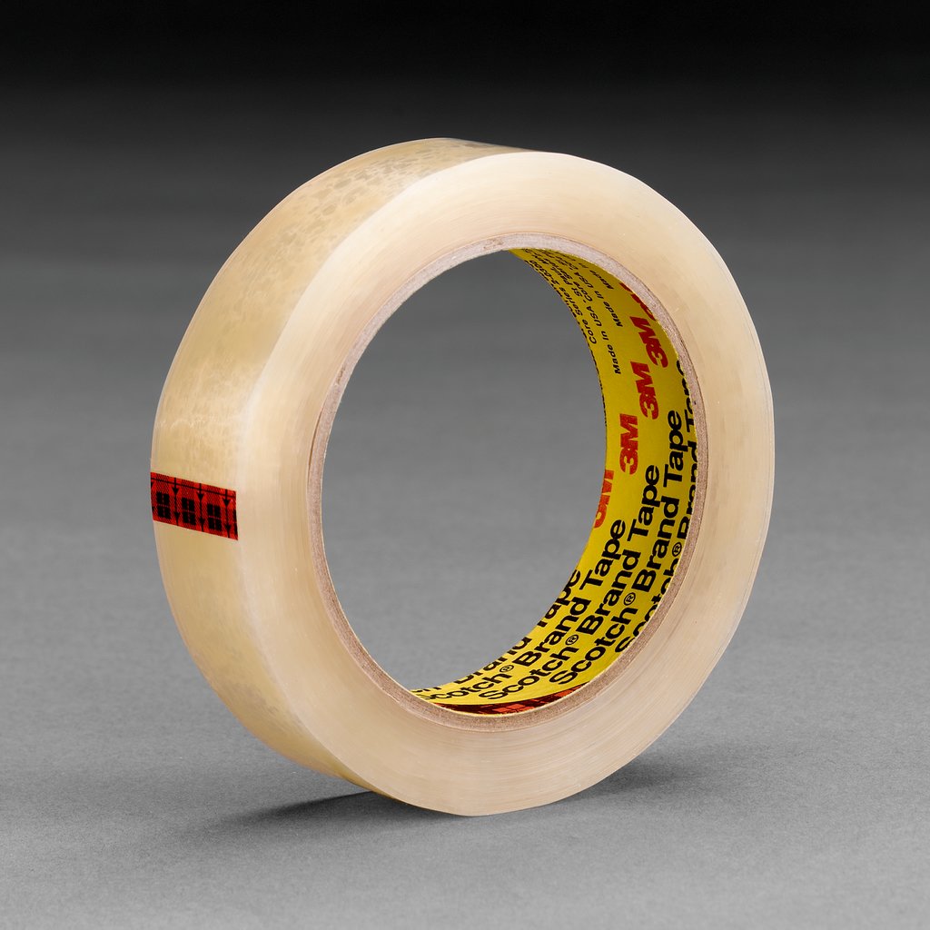 Scotch® Light Duty Packaging Tape 600 is a transparent film tape designed for L-clip closure, attaching, tabbing and holding. The UPVC backing material is moisture, chemical and UV resistant. The acrylic adhesive is non-staining and removes cleanly from a wide variety of surfaces.
