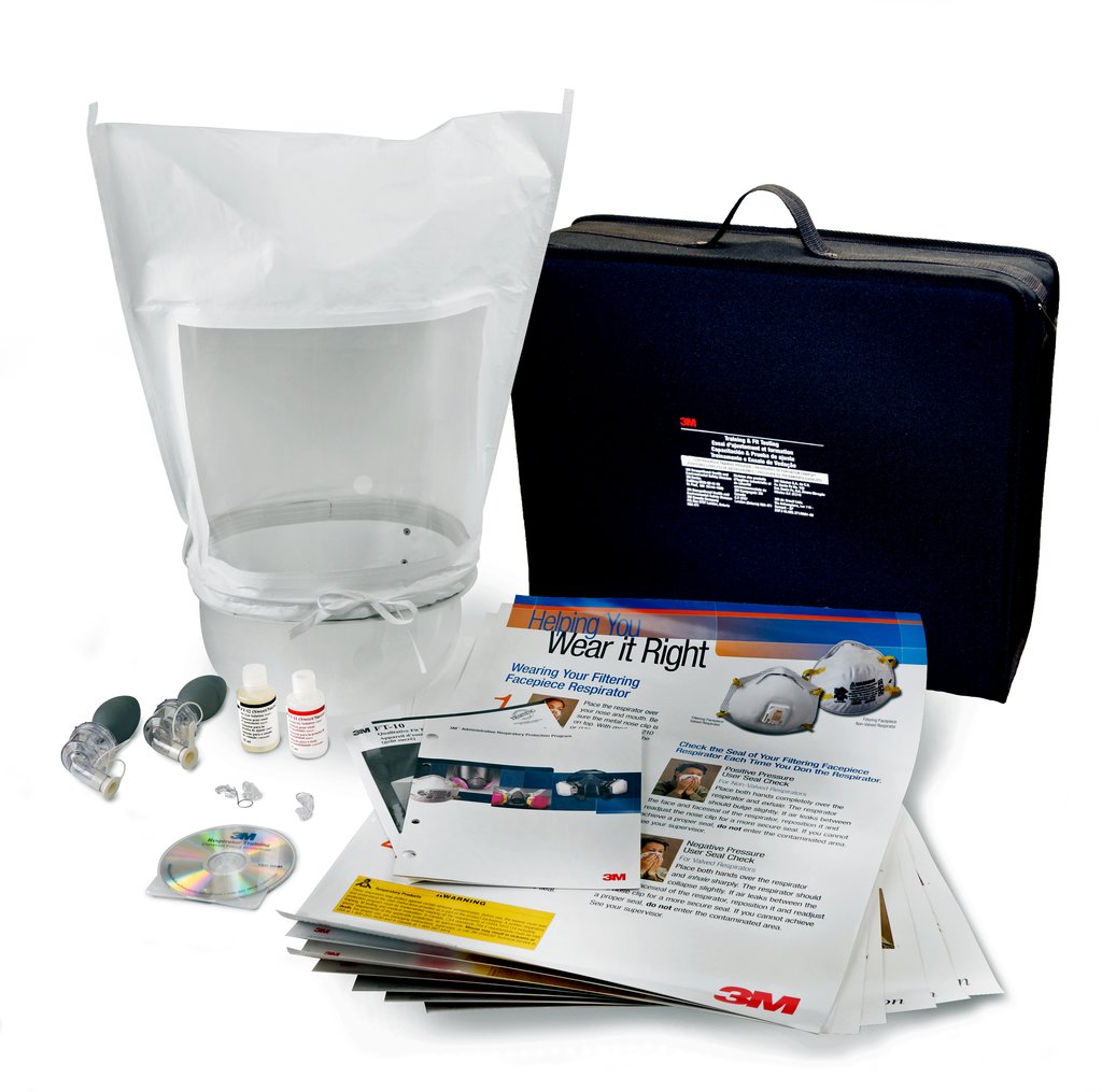 A durable case that includes all 3M™ Qualitative Fit Test Apparatus FT 10 materials and training materials, including videos, posters and literature.