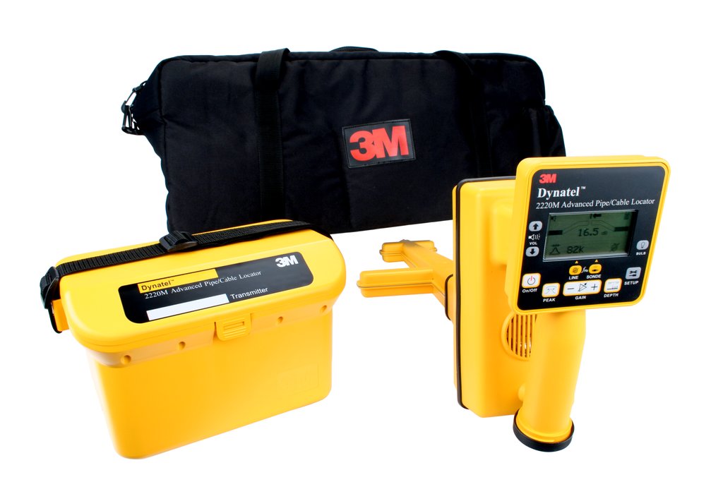The 3M™ Dynatel™ Locator 2220M Series is designed to find the path and estimated depth of buried pipes and cables.