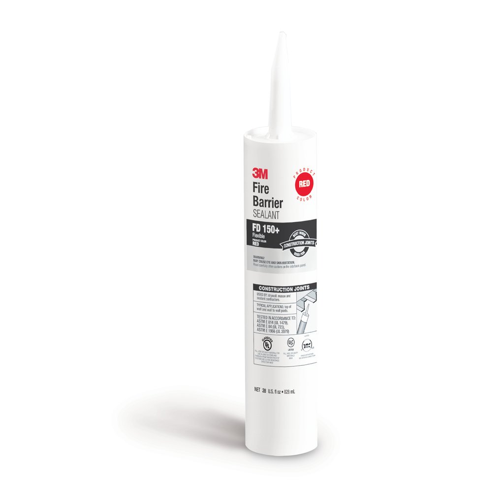 Our 3M™ Fire Barrier Sealant FD 150+ is a gun-grade, latex-based, elastomeric sealant that cures upon exposure to the atmosphere to form a monolithic flexible firestop seal. When properly installed, this sealant helps control the spread of fire, smoke and noxious gasses before, during and after exposure to a fire and exhibits excellent adhesion to a full range of construction substrates.