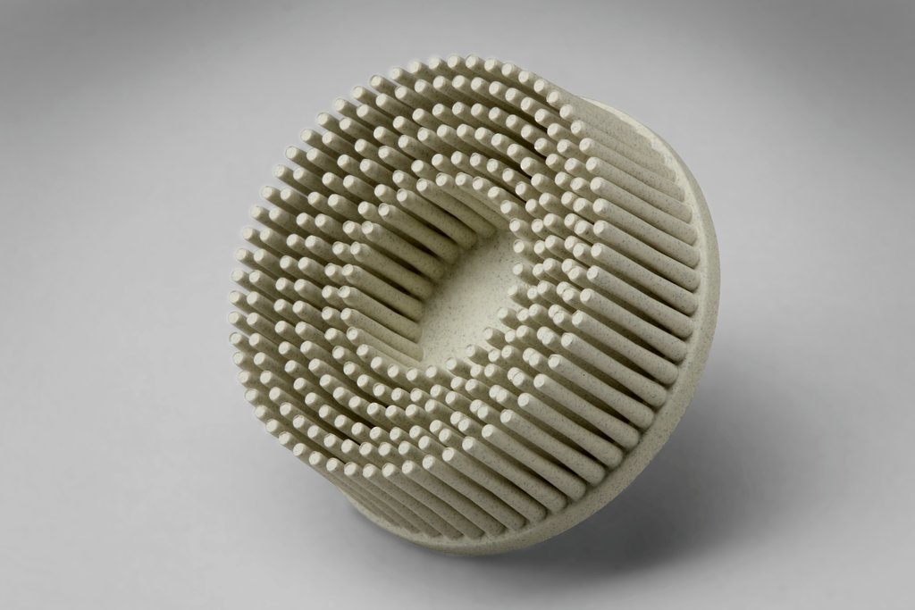Tapered TR 120 RD-ZB White 2 in x 5/8 in Scotch-Brite Roloc Bristle Disc