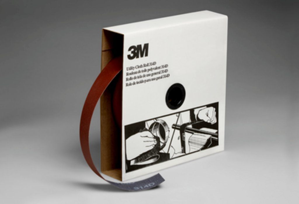 3M™ Utility Cloth Roll 314D provides light-weight cloth sanding strips used for hand sanding in many different applications. Constructed with aluminum oxide abrasive, our utility rolls come in a range of grades for common applications such as deburring, blending and repairing metal finishes, rust or other contaminant removal, and surface preparation for paints and coatings.