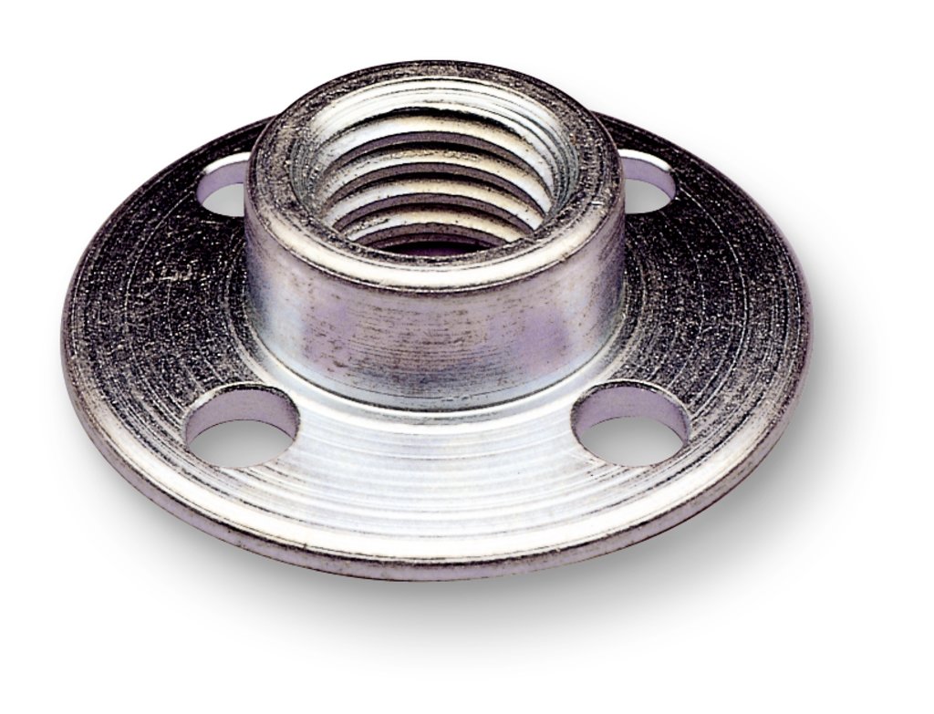 3M™ Disc Retainer Nut securely fastens a fiber disc to a disc pad hub or face plate for use with a rotary power tool.  This nut is made to fit 3M disc hubs and face plates, but also fits fiber disc holders from other manufacturers.