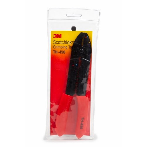 3M™ Scotchlok™ TH-450 Scissors are anvil-type wire cutters that crimp a wide range of terminal styles. These versatile scissors have high-strength, heat-treated carbon steel construction.