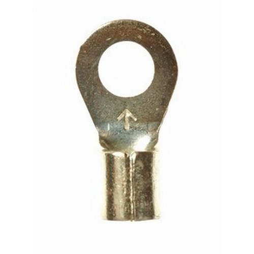 3M™ Scotchlok™ Ring Tongue Terminal ensures an ideal fit while offering reliable and safe performance. The non-insulated, brazed-seam barrel has a beveled mouth that guides the wire into position, and it withstands a maximum temperature of 347 degrees F (175 degrees C). Electrolytic copper construction offers good conductivity and a tin-plated finish resists corrosion.