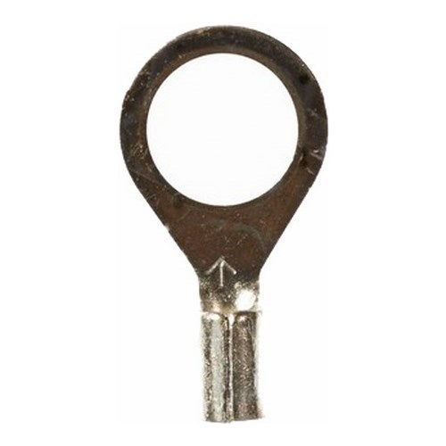 3M™ Scotchlok™ Small Ring Tongue Terminal ensures an ideal fit while offering reliable and safe performance. The non-insulated, brazed-seam barrel has a beveled mouth that guides the wire into position, and it withstands a maximum temperature of 347 degrees F (175 degrees C). Electrolytic copper construction offers good conductivity and a tin-plated finish resists corrosion.