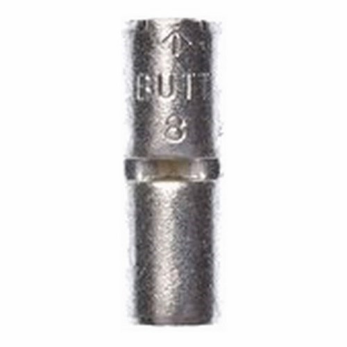 3M™ Scotchlok™ Butt Connector ensures an ideal fit while offering reliable and safe performance. The non-insulated, brazed-seam barrel with a beveled mouth that guides the wire into position and withstands a maximum temperature of 347 degrees F (175 degrees C). Electrolytic copper construction offers good conductivity and a tin-plated finish resists corrosion.