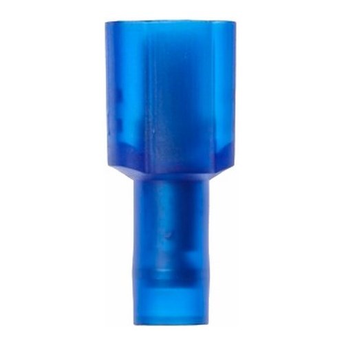 3M™ Scotchlok™ Color-Coded Male Disconnect Terminal offers superior holding force while allowing for quick and easy disconnect. The terminal has a fully insulated, nylon, butted-seam barrel and withstands temperatures of -40 to 221 degrees F (-40 to 105 degrees C). Its electrolytic copper construction offers good conductivity and a tin-plated finish resists corrosion.