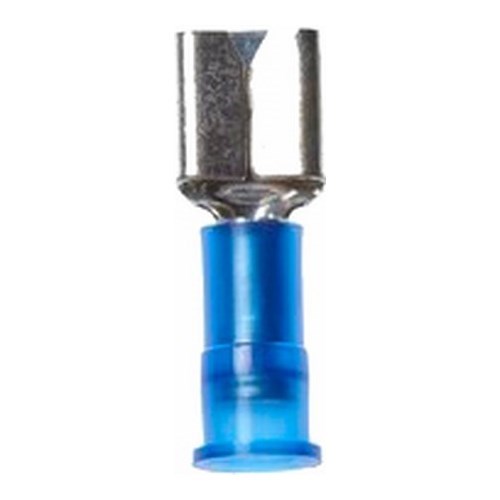 3M™ Scotchlok™ Color-Coded Standard Female Disconnect Terminal has dents and rolled edges to offer superior holding force while allowing for quick and easy disconnect. The terminal has a nylon-insulated, butted-seam barrel and withstands temperatures of -40 to 221 degrees F (-40 to 105 degrees C). Its durable brass construction offers good conductivity and a tin-plated finish resists corrosion.