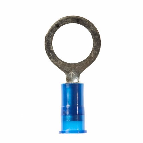 3M™ Scotchlok™ Color-Coded Ring Tongue Terminal ensures an ideal fit while offering reliable and safe performance. The terminal has a nylon-insulated, butted-seam barrel and withstands temperatures of -40 to 221 degrees F (-40 to 105 degrees C). Electrolytic copper construction offers good conductivity and a tin-plated finish resists corrosion.