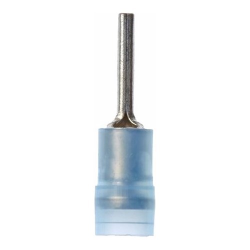 3M™ Scotchlok™ Color-Coded Pin Terminal ensures an ideal fit while offering reliable and safe performance. The terminal has a nylon-insulated, butted-seam barrel and withstands temperatures of -40 to 221 degrees F (-40 to 105 degrees C). Electrolytic copper construction offers good conductivity and a tin-plated finish resists corrosion.
