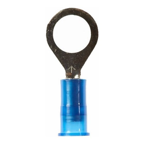 3M™ Scotchlok™ Color-Coded Small Ring Tongue Terminal ensures an ideal fit while offering reliable and safe performance. The terminal has a nylon-insulated, butted-seam barrel and withstands temperatures of -40 to 221 degrees F (-40 to 105 degrees C). Electrolytic copper construction offers good conductivity and a tin-plated finish resists corrosion.
