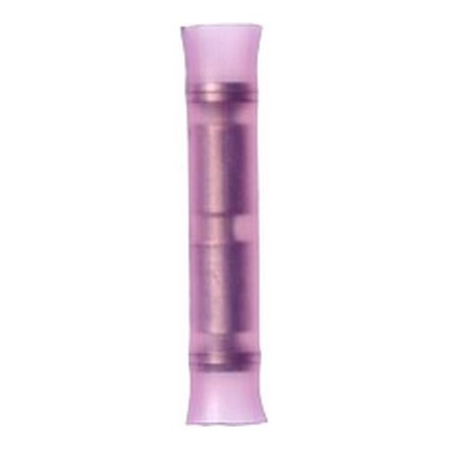 3M™ Scotchlok™ Color-Coded Butt Connector ensures an ideal fit while offering reliable and safe performance. The connector has a nylon-insulated, butted-seam barrel and withstands temperatures of -40 to 221 degrees F (-40 to 105 degrees C). Copper construction offers good conductivity and a tin-plated finish resists corrosion.