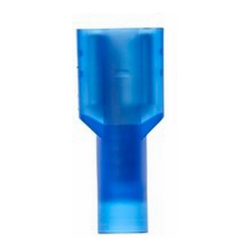 3M™ Scotchlok™ Color-Coded Female Disconnect Terminal has dents and rolled edges to offer superior holding force while allowing for quick and easy disconnect. The terminal has a fully insulated, nylon, butted-seam barrel and withstands temperatures of -40 to 221 degrees F (-40 to 105 degrees C). Its durable brass construction offers good conductivity and a tin-plated finish resists corrosion.