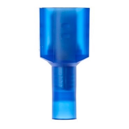 3M™ Scotchlok™ Color-Coded Male Disconnect Terminal offers superior holding force while allowing for quick and easy disconnect. The terminal has a fully insulated, nylon, butted-seam barrel and withstands temperatures of -40 to 221 degrees F (-40 to 105 degrees C). Its electrolytic copper construction offers good conductivity and a tin-plated finish resists corrosion.