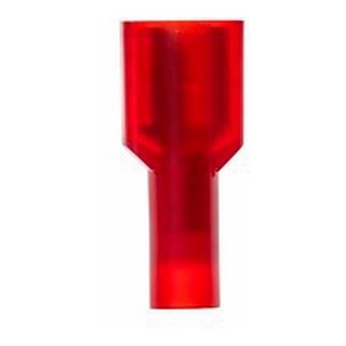 3M™ Scotchlok™ Color-Coded Female Disconnect Terminal has dents and rolled edges to offer superior holding force while allowing for quick and easy disconnect. The terminal has a fully insulated, nylon, butted-seam barrel and withstands temperatures of -40 to 221 degrees F (-40 to 105 degrees C). Its durable brass construction offers good conductivity and a tin-plated finish resists corrosion.