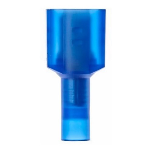3M™ Highland™ Color-Coded Male Disconnect Terminal offers superior holding force while allowing for quick and easy disconnect. The terminal has a fully insulated, nylon, butted-seam barrel. It withstands temperatures of -40 to 221 degrees F (-40 to 105 degrees C). Its electrolytic copper construction offers good conductivity and a tin-plated finish resists corrosion.