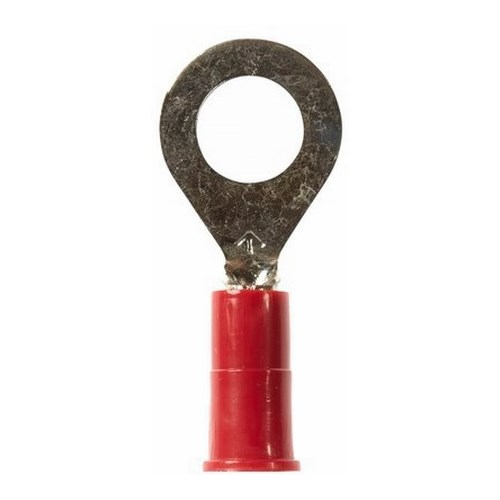 3M™ Scotchlok™ Color-Coded Small Ring Tongue Terminal ensures an ideal fit while offering reliable and safe performance. The terminal has a vinyl-insulated, brazed-seam barrel and withstands temperatures of -40 to 221 degrees F (-40 to 105 degrees C). Electrolytic copper construction offers good conductivity and a tin-plated finish resists corrosion.