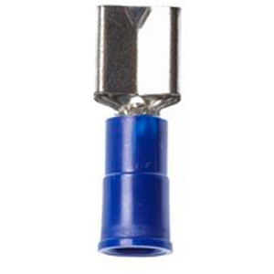 3M™ Scotchlok™ Color-Coded Standard Female Disconnect Terminal has dents and rolled edges to offer superior holding force while allowing for quick and easy disconnect. The terminal has a vinyl-insulated, butted-seam barrel and withstands temperatures of -40 to 221 degrees F (-40 to 105 degrees C). Its durable brass construction offers good conductivity and a tin-plated finish resists corrosion.