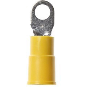 3M™ Scotchlok™ Color-Coded Ring Tongue Terminal ensures an ideal fit while offering reliable and safe performance. The terminal has a vinyl-insulated, butted-seam barrel and withstands temperatures of -40 to 221 degrees F (-40 to 105 degrees C). Electrolytic copper construction offers good conductivity and a tin-plated finish resists corrosion.