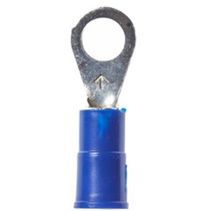 3M™ Scotchlok™ Color-Coded Large Ring Tongue Terminal ensures an ideal fit while offering reliable and safe performance. The terminal has a vinyl-insulated, butted-seam barrel and withstands temperatures of -40 to 221 degrees F (-40 to 105 degrees C). Electrolytic copper construction offers good conductivity and a tin-plated finish resists corrosion.