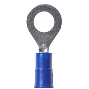 3M™ Scotchlok™ Color-Coded Small Ring Tongue Terminal ensures an ideal fit while offering reliable and safe performance. The terminal has a vinyl-insulated, butted-seam barrel and withstands temperatures of -40 to 221 degrees F (-40 to 105 degrees C). Electrolytic copper construction offers good conductivity and a tin-plated finish resists corrosion.