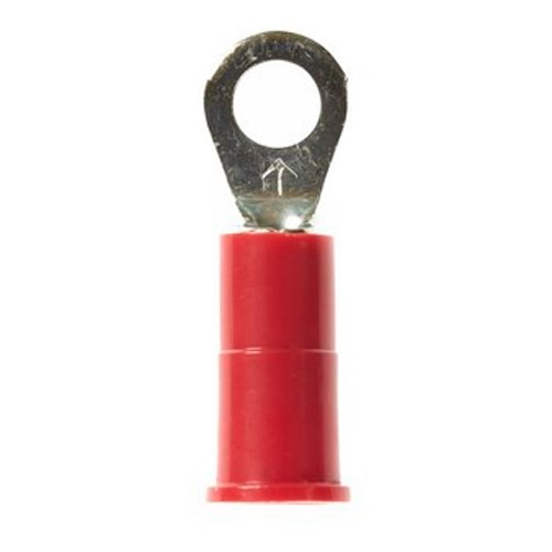 3M™ Scotchlok™ Color-Coded Small Ring Tongue Terminal ensures an ideal fit while offering reliable and safe performance. The terminal has a vinyl-insulated, butted-seam barrel and withstands temperatures of -40 to 221 degrees F (-40 to 105 degrees C). Electrolytic copper construction offers good conductivity and a tin-plated finish resists corrosion.