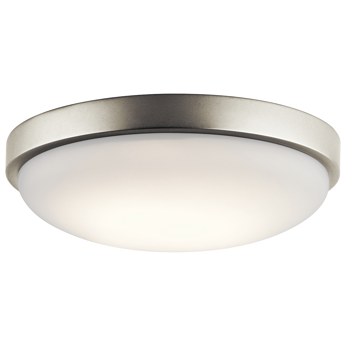 Product image for Kichler 10763NILED Ceiling Space 11.5" LED Flush Mount Brushed Nickel