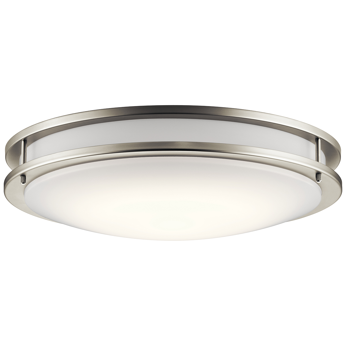 Product image for Kichler 10788NILED Avon 24" LED Flush Mount Brushed Nickel