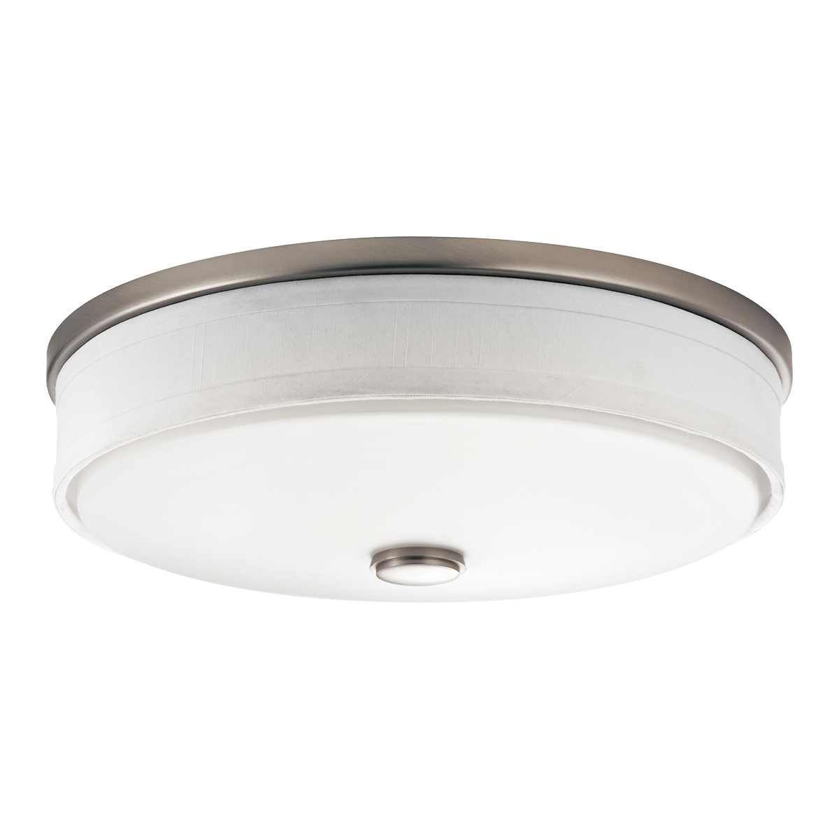 Product image for Kichler 10885NILED Ceiling Space 13" LED Flush Mount Brushed Nickel