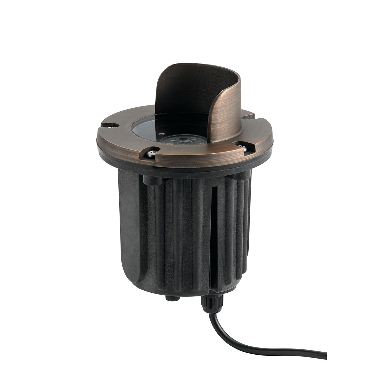 12V Brass Cowl In Ground in Centennial Brass