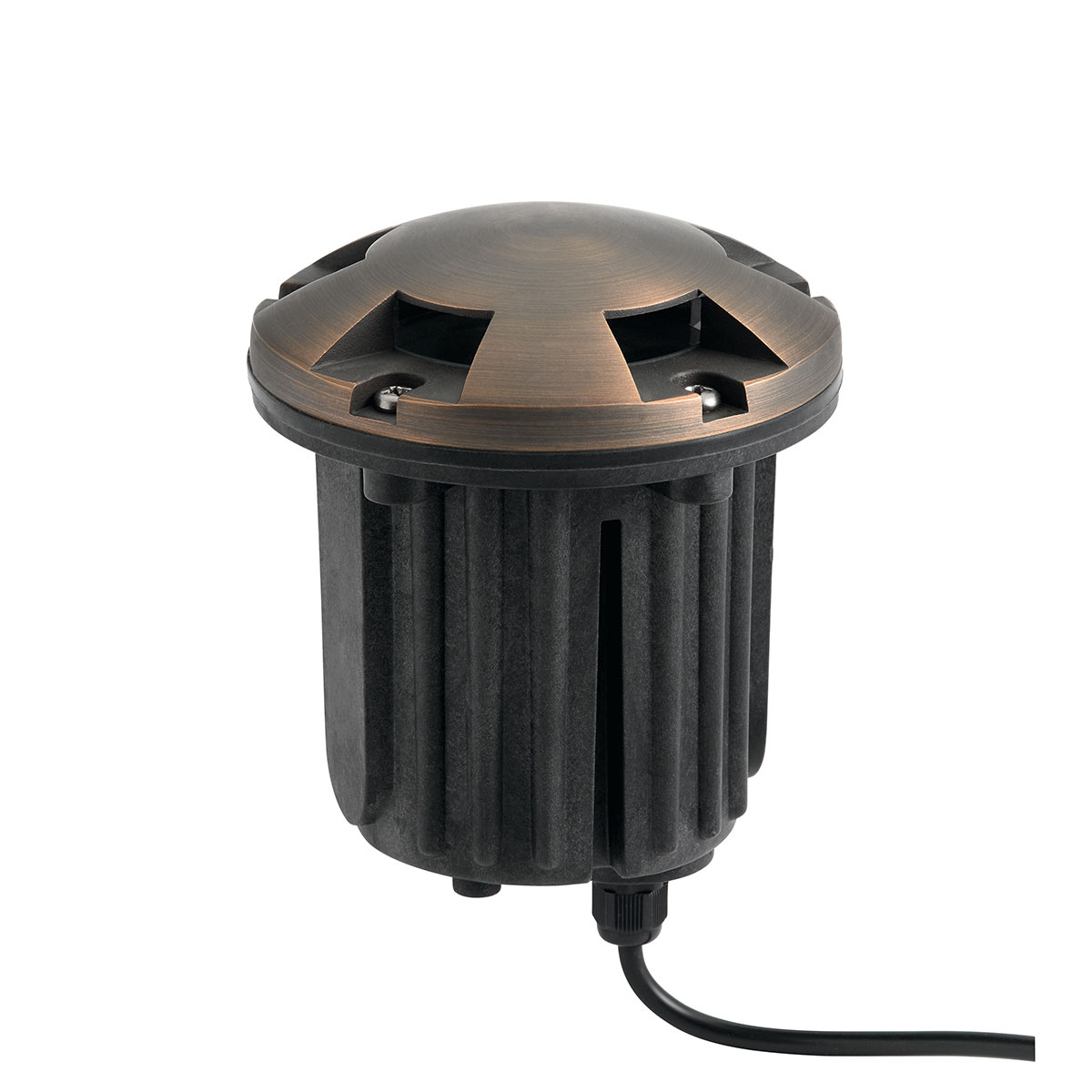 12V Brass Beacon In Ground in Centennial Brass