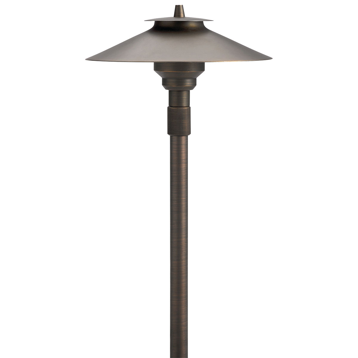 12V Brass 30in. Large Adjustable Height Path Light in Centennial Brass