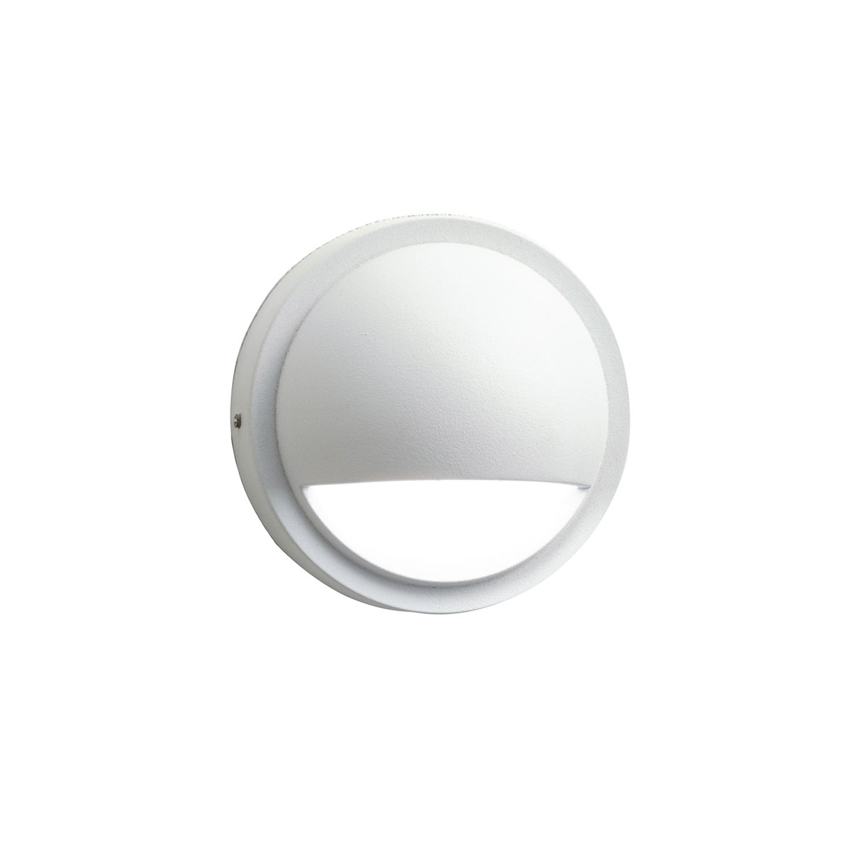 3000K PURE-WHITE LED HALF MOON - Understated, transitional style in a Architectural Bronze finish for deck and patio with the added benefit of LED technology.